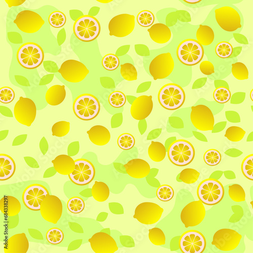 seamless pattern with lemons for banners, cards, flyers, social media wallpapers, etc. 