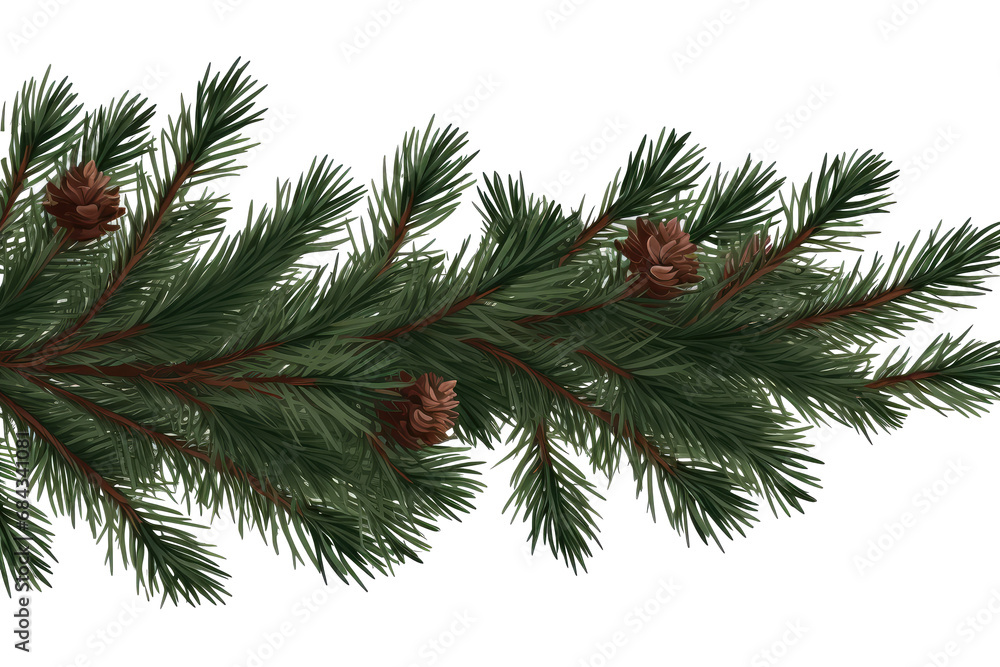 top of a spruce branches XMAS