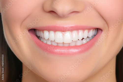 young woman's smile, as it undergoes a brilliant transformation to showcase the artistry of dental whitening