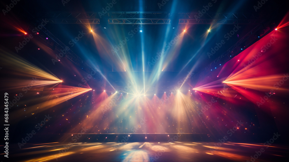 © Daniel - silhouette of a crowd of people dancing in a dark concert