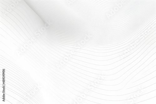 Abstract wavy background. Thin line on white.