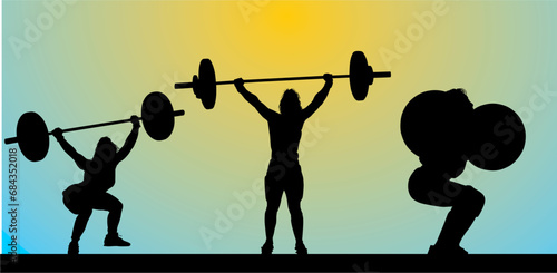 pesas, gym, vector