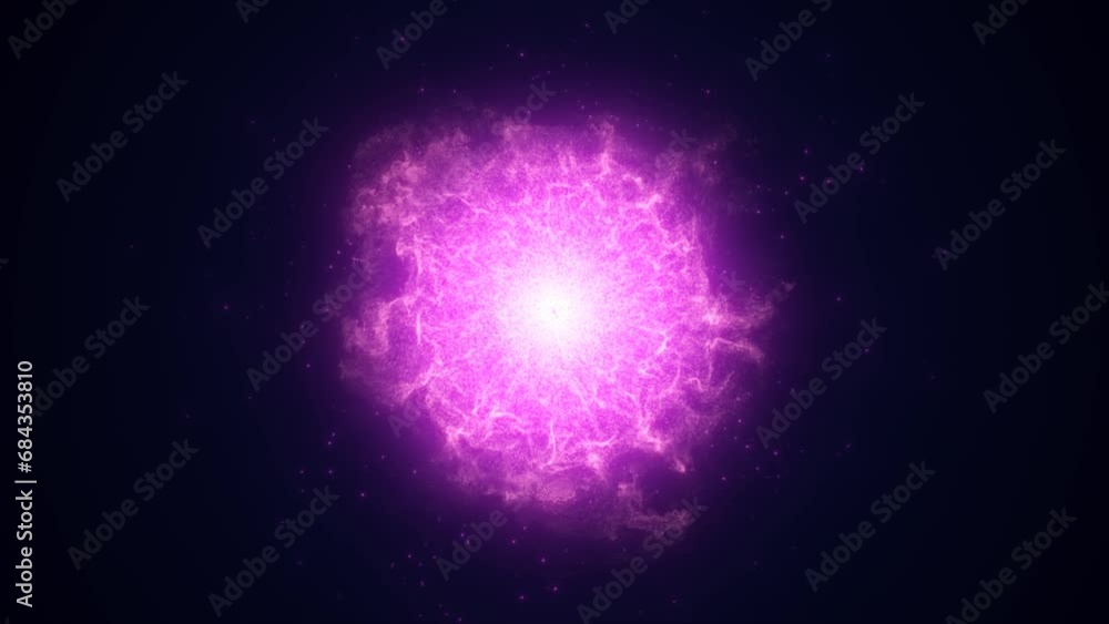 Abstract glowing purple futuristic energy dust with waves of magical energy particles on a dark blue background Abstract glowing purple futuristic energy dust with waves of magical energy particles on a dark blue background