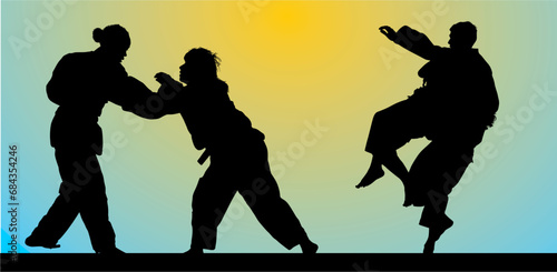 judo, vector