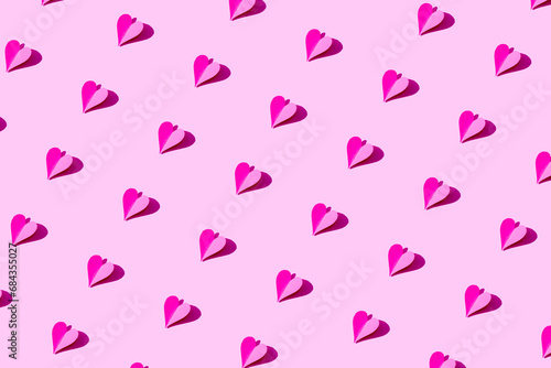 pink heart on pink background pattern