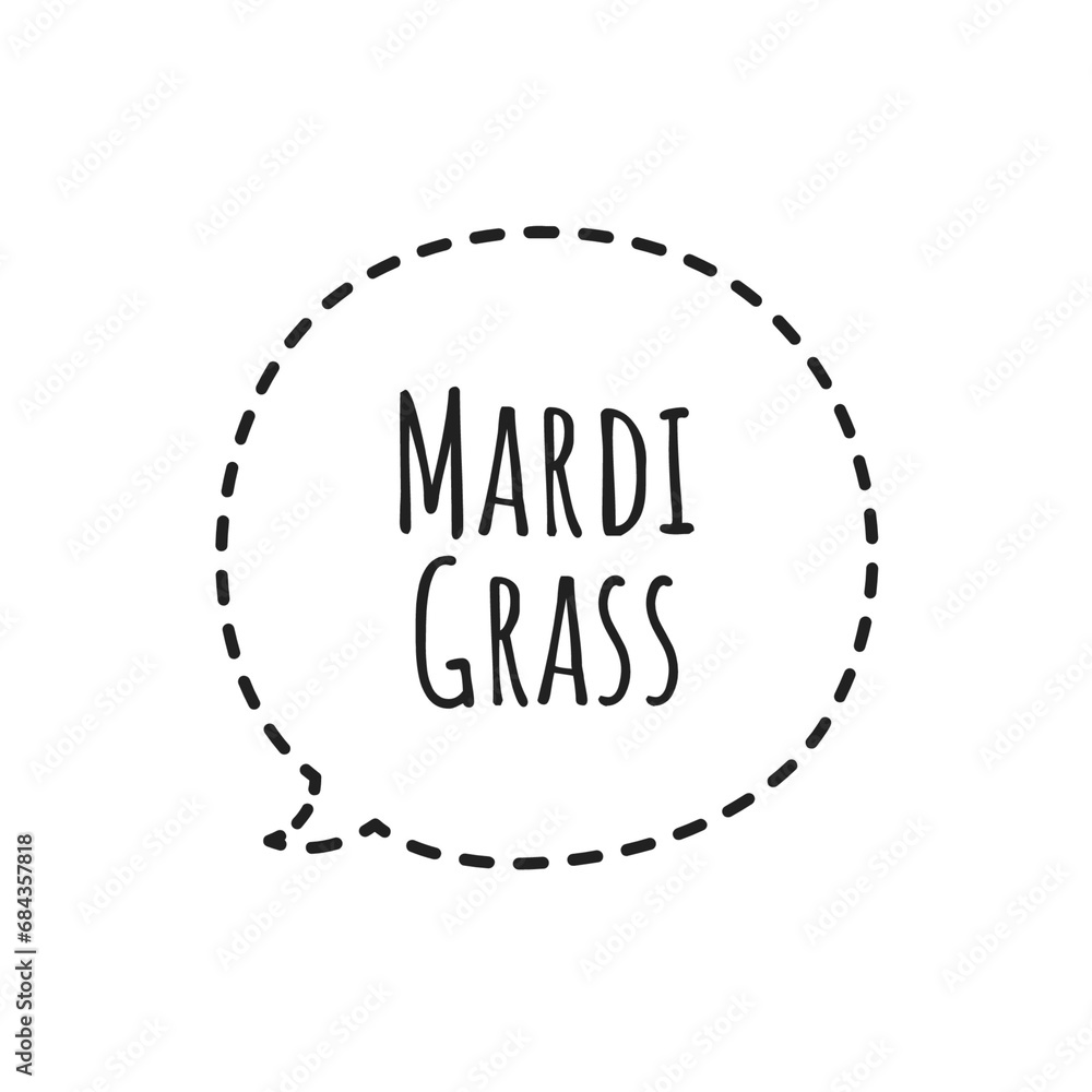 ''Mardi Grass'' Carnival Celebration Sign Design, Word Illustration ''Mardi Grass'' Carnival Celebration Sign Design, Word Illustration