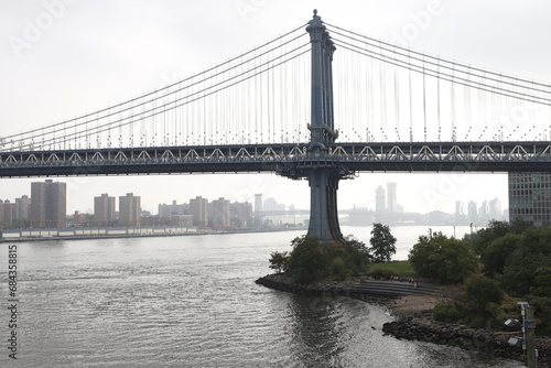 Manhattan Bridge seen from Brooklyn  New York City