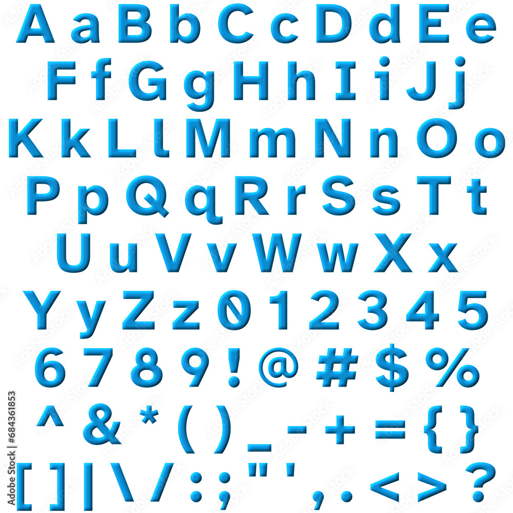 Decorative Alphabet and Numbers Set Decorative Alphabet and Numbers Set