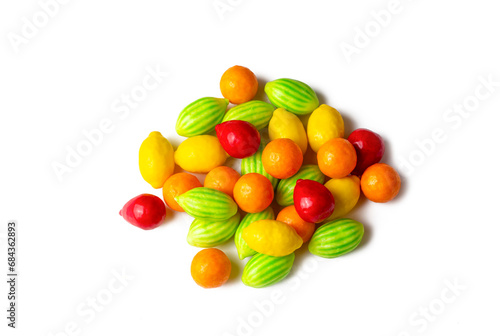 Chewing gums isolated on wh...