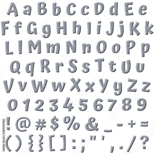 Decorative Alphabet and Numbers Set