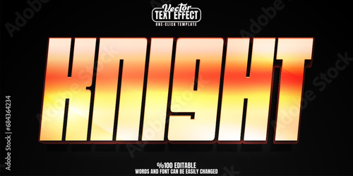 Knight editable text effect, customizable medieval and armor 3D font style