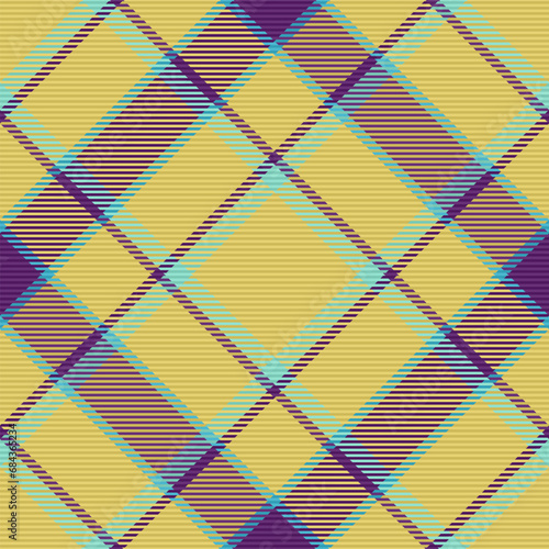 Fabric background check of tartan texture seamless with a plaid pattern textile vector.