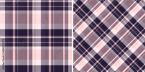 Plaid pattern fabric of check background tartan with a textile vector texture seamless.