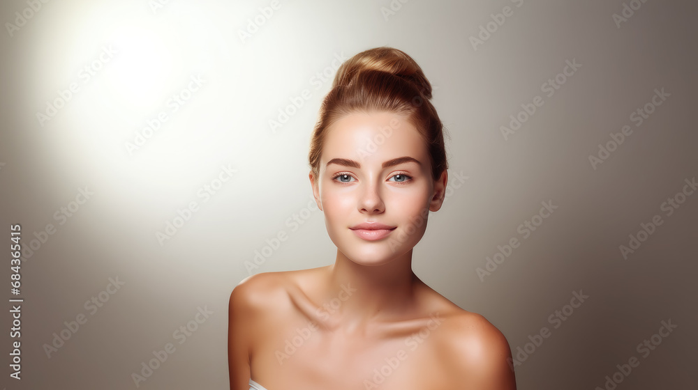 portrait of a young beautiful European woman on a white background, face, girl, beauty, care, cosmetics, clear skin, smile, hair, style, spa, cosmetology, model, studio, advertising, person, lady portrait of a young beautiful European woman on a white background, face, girl, beauty, care, cosmetics, clear skin, smile, hair, style, spa, cosmetology, model, studio, advertising, person, lady