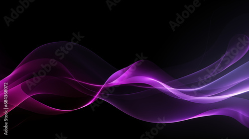 Abstract black and violet lines digital background. Wallpaper illustration.