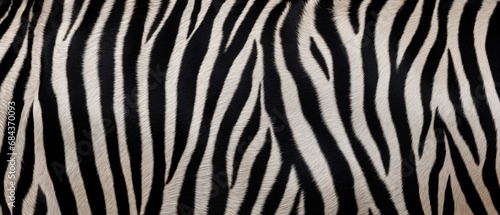 Textured pattern of zebra fur for background. Wallpaper illustration.