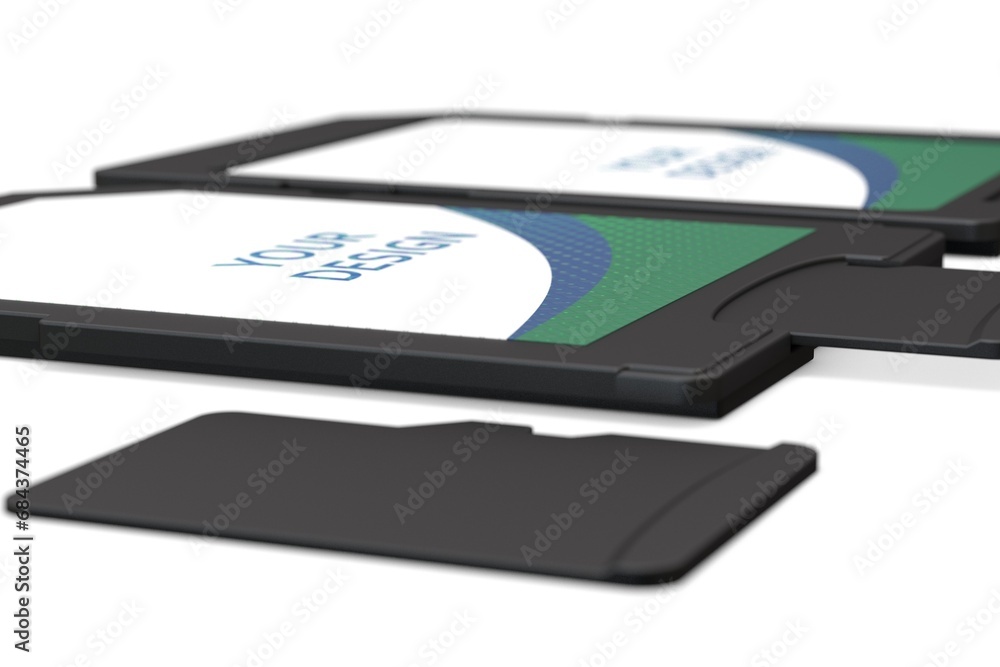 Memory Cards Set on White Background Memory Cards Set on White Background