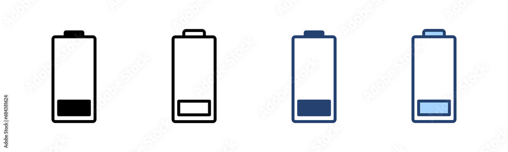 Battery icon vector. battery Charging sign. battery charge level Battery icon vector. battery Charging sign. battery charge level