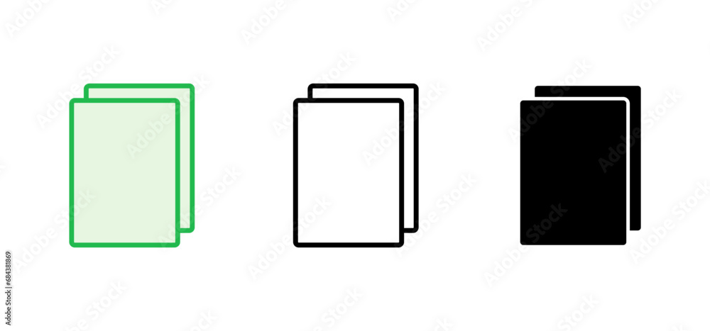 Document icon set. Paper icon. File Icon Document icon set. Paper icon. File Icon