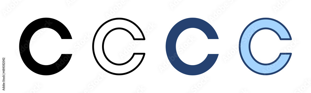 Copyright icon vector. copyright sign and symbol Copyright icon vector. copyright sign and symbol