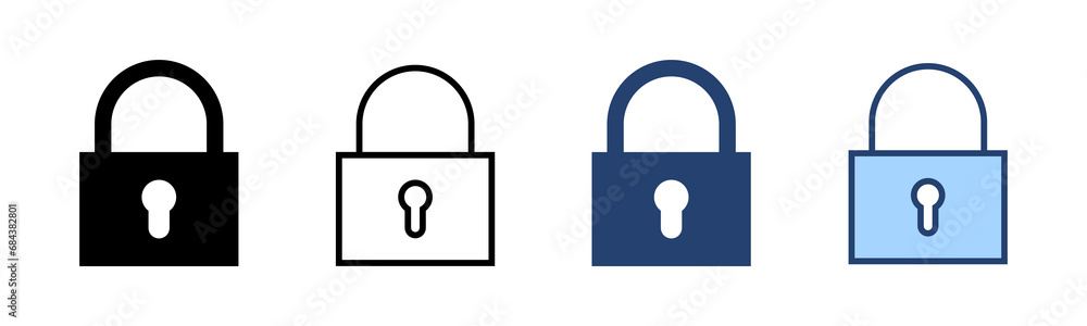 Lock icon vector. Padlock sign and symbol. Encryption icon. Security symbol Lock icon vector. Padlock sign and symbol. Encryption icon. Security symbol