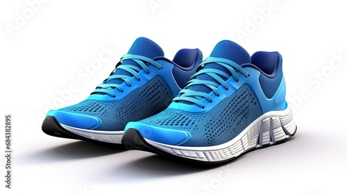 Sports running sneakers on a white background
