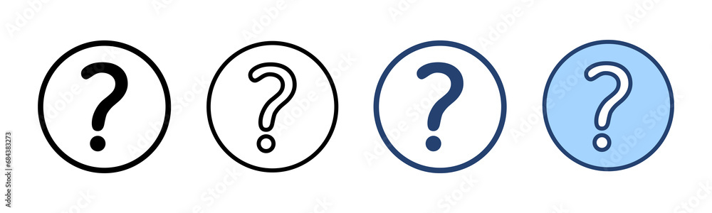 Question icon vector. question mark sign and symbol Question icon vector. question mark sign and symbol