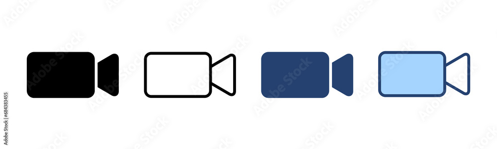 Video icon vector. video camera sign and symbol. movie sign. cinema Video icon vector. video camera sign and symbol. movie sign. cinema