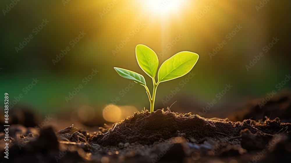 sequence of growth of young plants in nature and sunlight, natural tree growth. sequence of growth of young plants in nature and sunlight, natural tree growth.