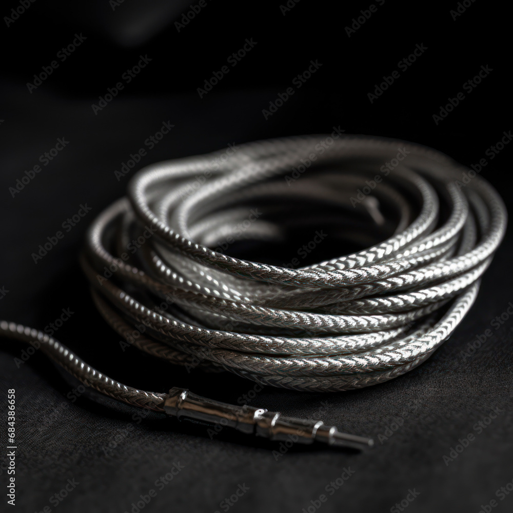 Minimalist Art: Silver Threads on a Subtle Grey Canvas Minimalist Art: Silver Threads on a Subtle Grey Canvas