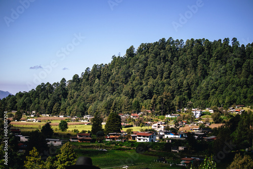 village in the mountains of Valle de Bravo  Mexico