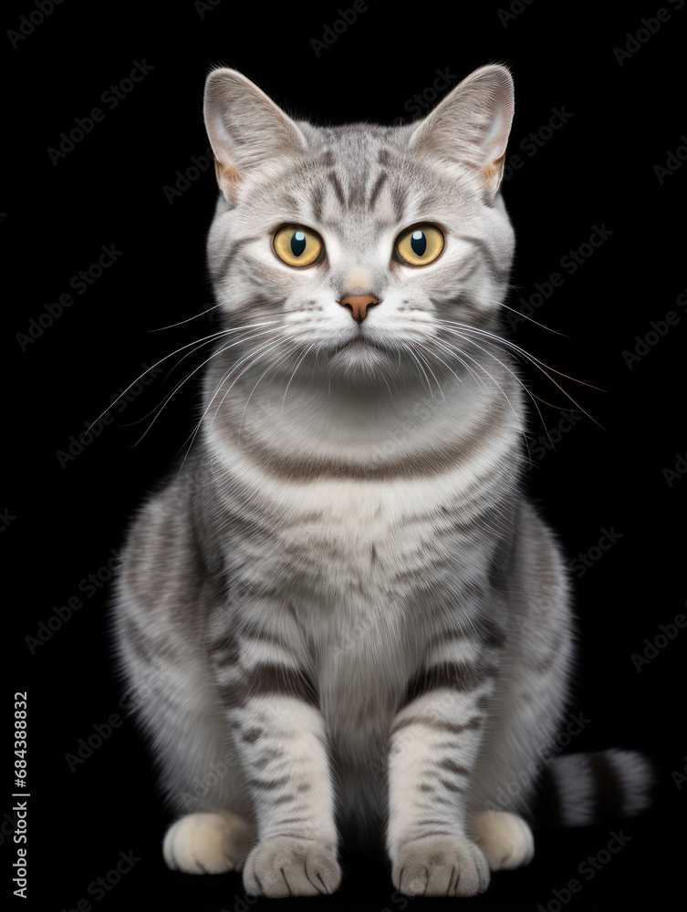 Burmilla Cat Studio Shot Isolated on Clear Background, Generative AI Burmilla Cat Studio Shot Isolated on Clear Background, Generative AI