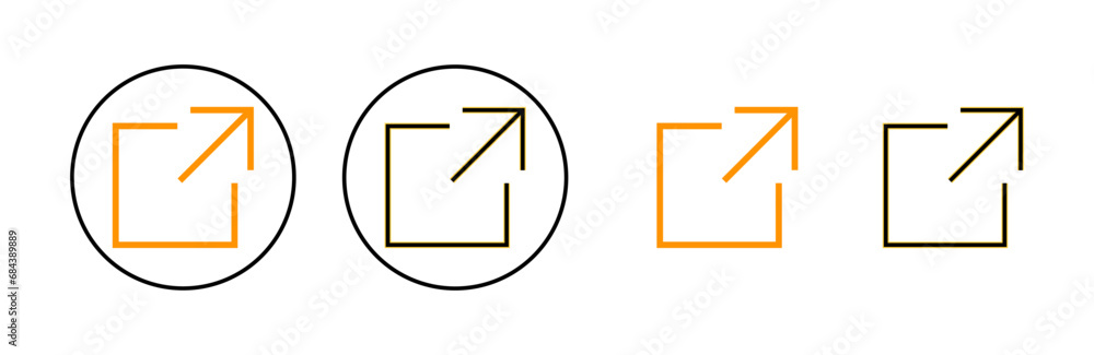 External link icon set for web and mobile app. link sign and symbol. hyperlink symbol External link icon set for web and mobile app. link sign and symbol. hyperlink symbol