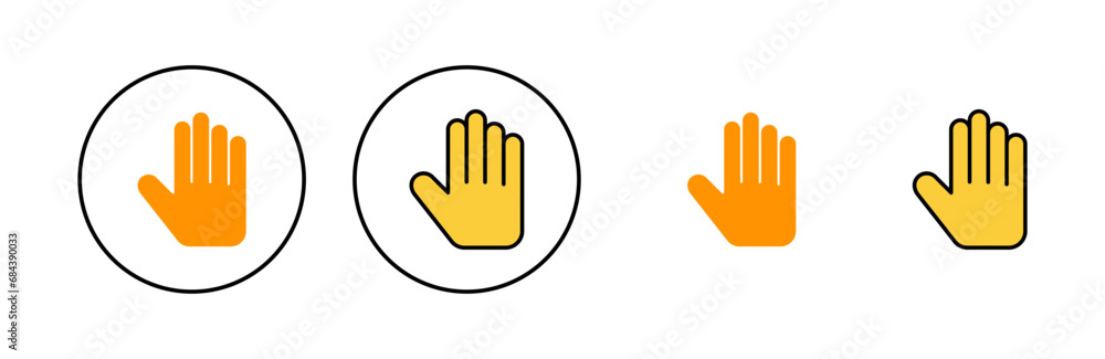 Hand icon set for web and mobile app. hand sign and symbol. hand gesture Hand icon set for web and mobile app. hand sign and symbol. hand gesture