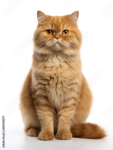 Obraz na płótnie Manx Cat Studio Shot Isolated on Clear Background, Generative AI w salonie