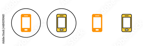 Phone icon set for web and mobile app. Call sign and symbol. telephone symbol