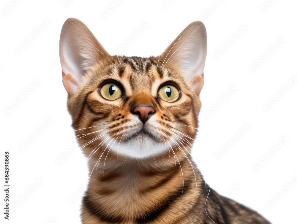 Singapura Cat Studio Shot Isolated on Clear Background, Generative AI Singapura Cat Studio Shot Isolated on Clear Background, Generative AI