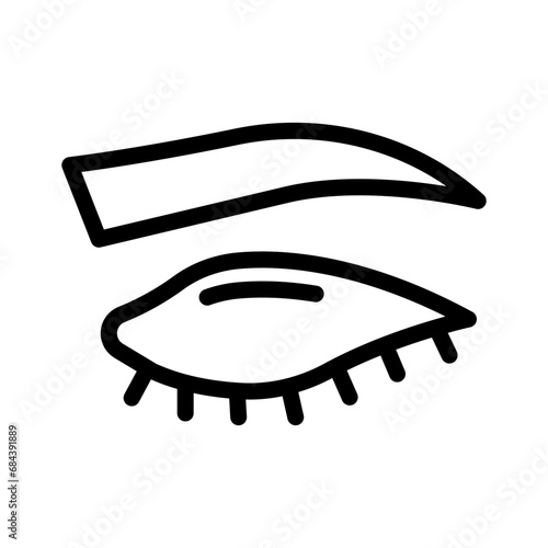 eyebrow line icon illustration vector graphic. Simple element illustration vector graphic, suitable for app, websites, and presentations isolated on white background