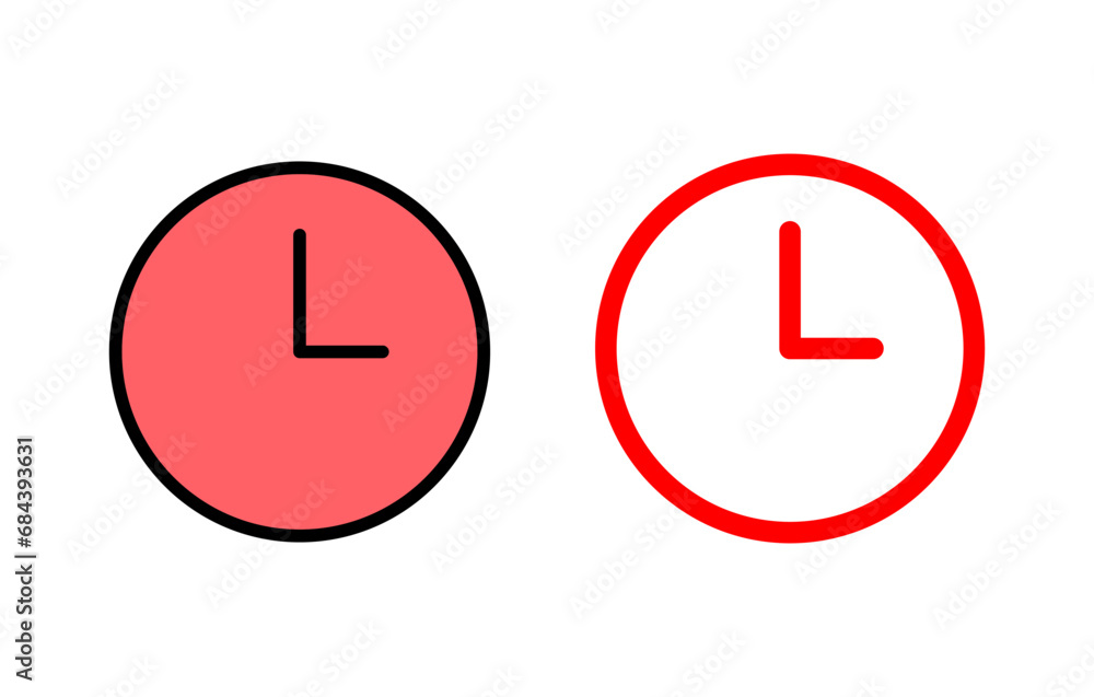 Clock icon set illustration. Time sign and symbol. watch icon Clock icon set illustration. Time sign and symbol. watch icon