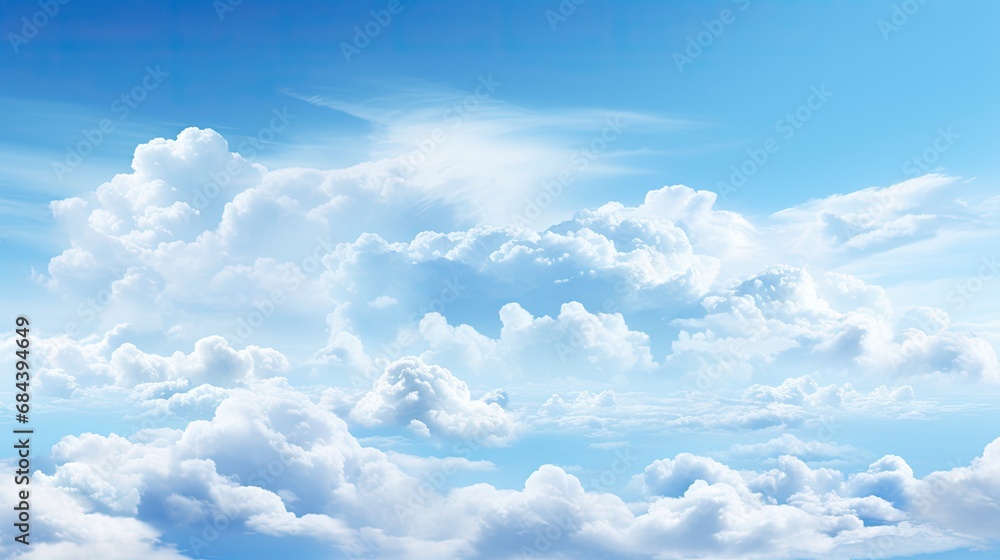 Blue Sky Dreamscape: Nebulous Clouds in Soft Atmosphere, Heavenly Cloudscape. Generative AI Blue Sky Dreamscape: Nebulous Clouds in Soft Atmosphere, Heavenly Cloudscape. Generative AI