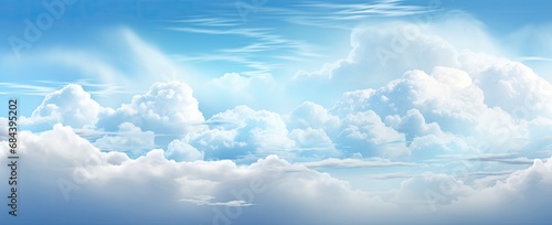 Ethereal Skies - Mesmerizing Cloudscape Background, Atmospheric Clouds, Nature Art. Generative AI