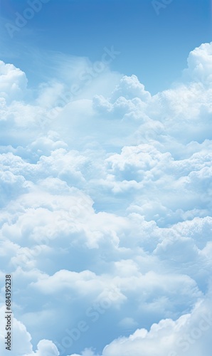 Ethereal Skies - Mesmerizing Cloudscape Background, Atmospheric Clouds, Nature Art. Generative AI