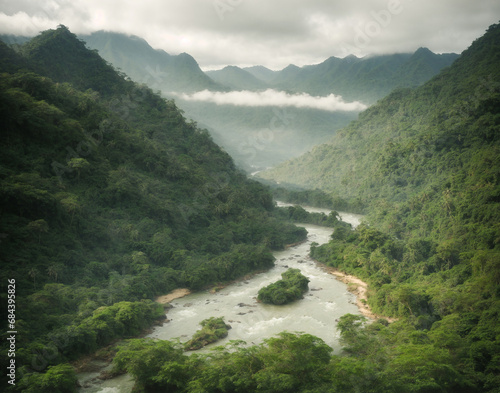Fototapeta Naklejka Na Ścianę i Meble -  mountain river in the mountains