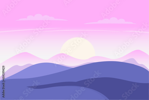 gradient mountain landscape background