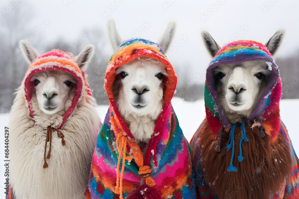 funny llamas, llama clothes, funny winter clothes animal