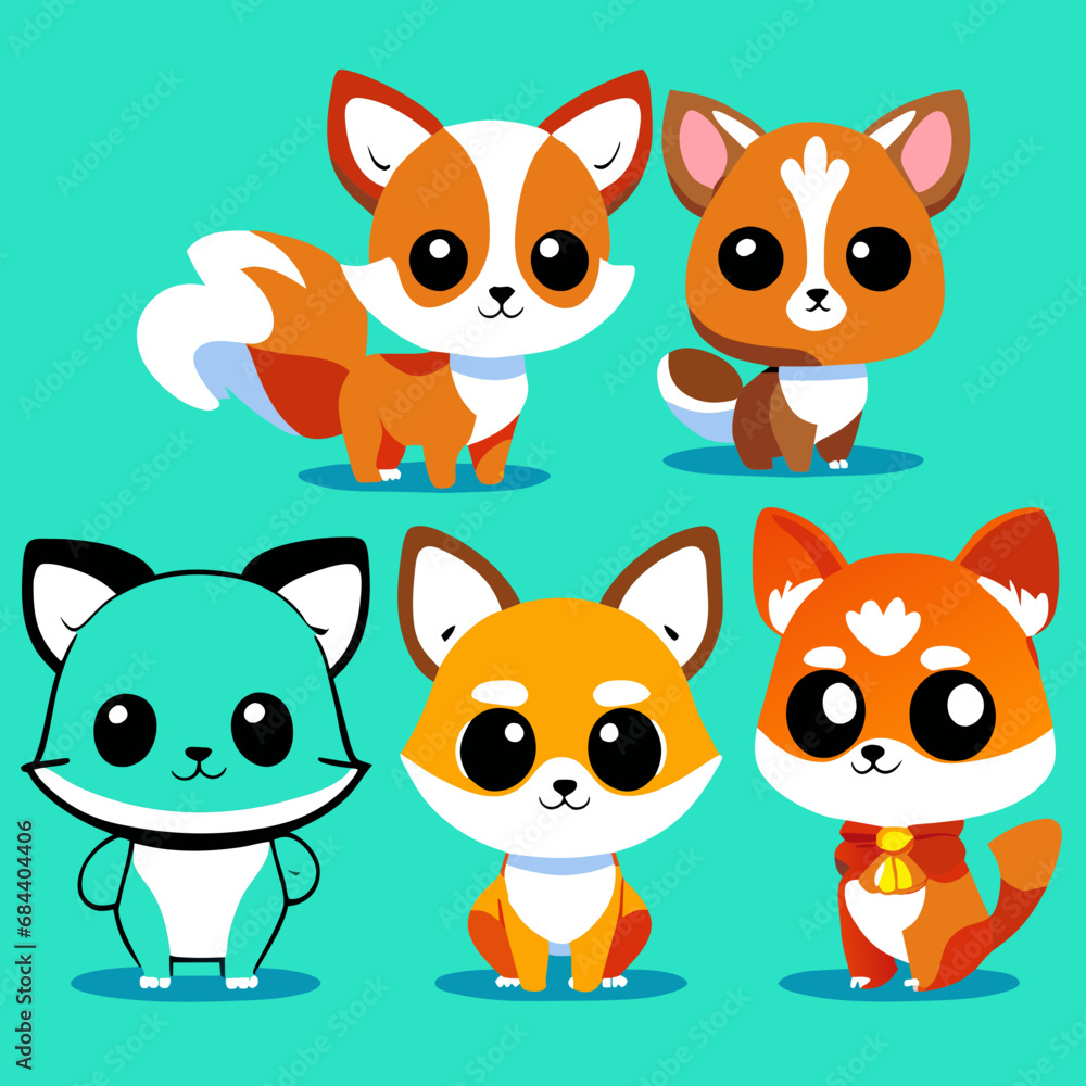 Obraz premium set of animals