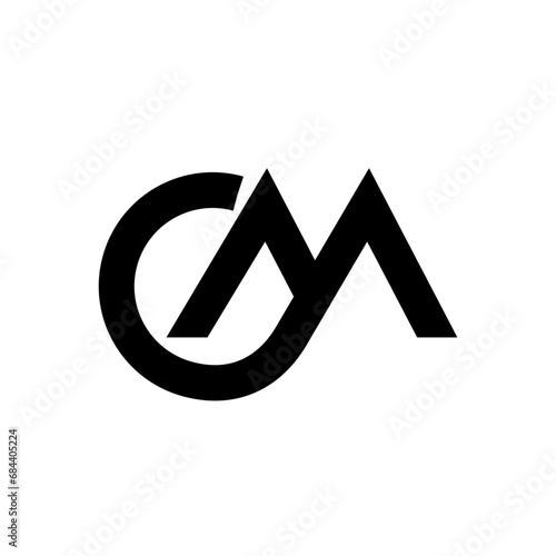 CM Monogram Letter logo icon design