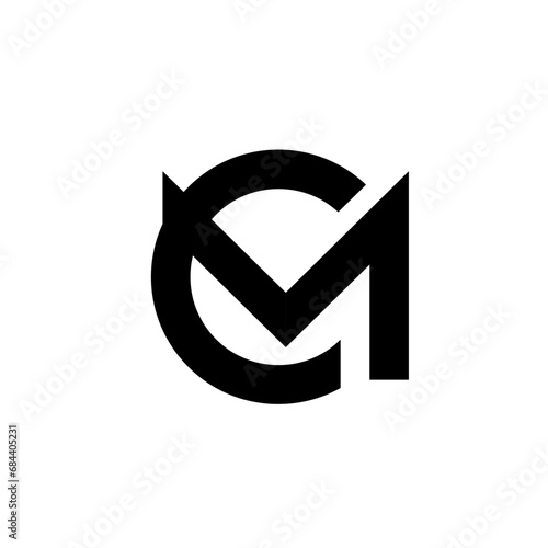 CM Monogram Letter logo icon design