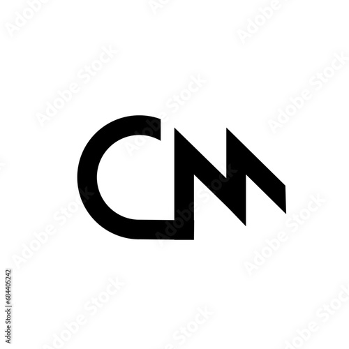 CM Monogram Letter logo icon design