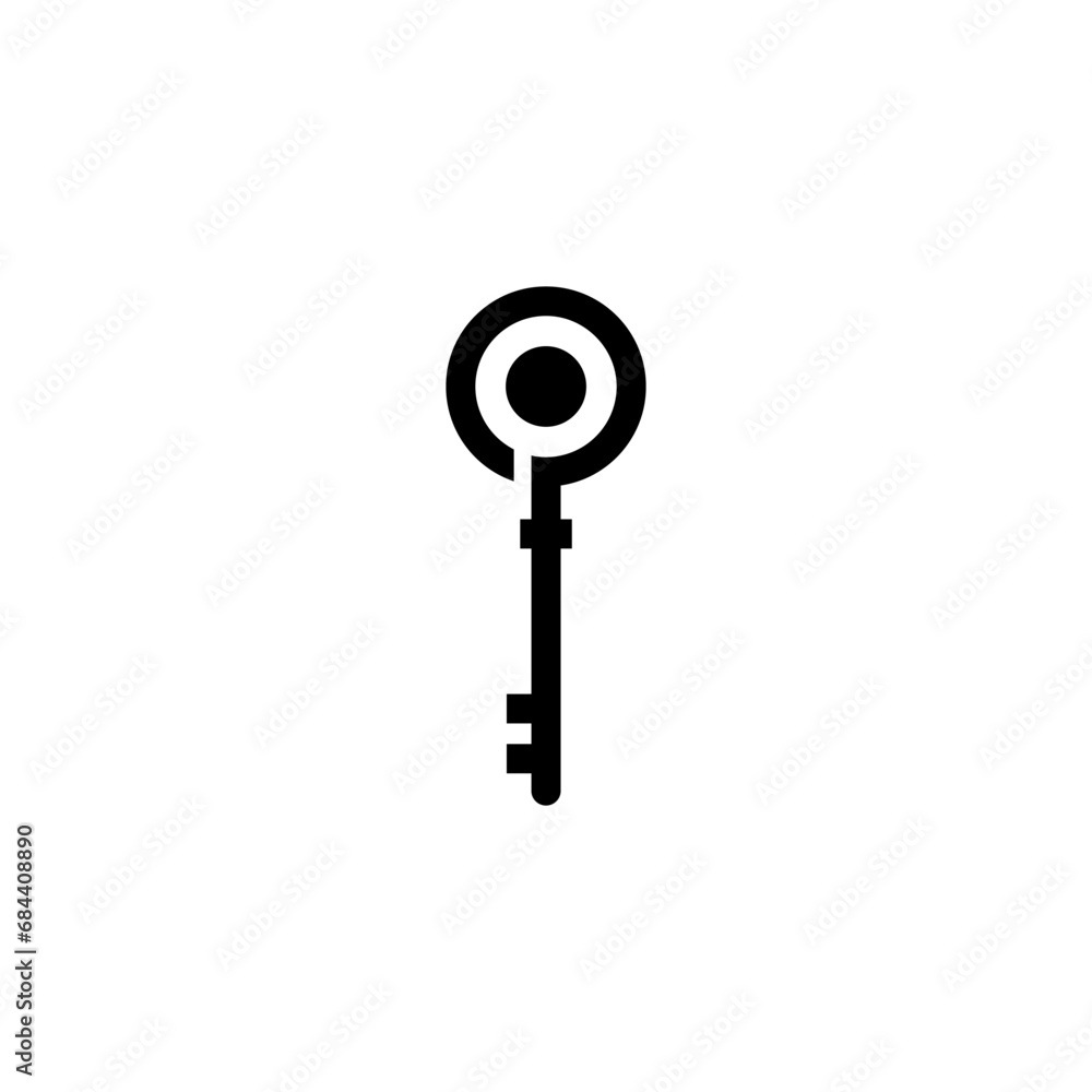 Simple key icon vector design logo Simple key icon vector design logo
